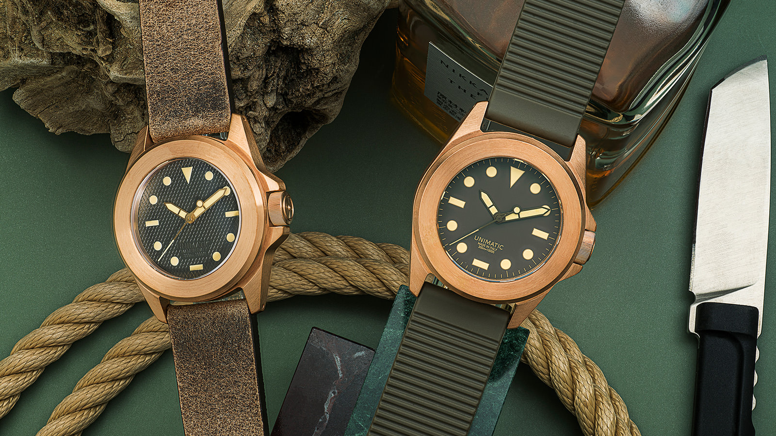 Unimatic x Massena LAB Release A Bronze Duo Of Unimatic Modello Quattros